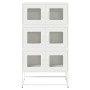 Aparador de acero blanco 68x39x123 cm