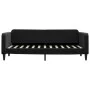 Sofá cama nido con cajones terciopelo negro 80x200 cm de vidaXL, Camas y somieres - Ref: Foro24-3197108, Precio: 284,41 €, De...