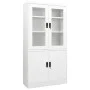 Büroschrank aus weißem Stahl, 90 x 40 x 180 cm von vidaXL, Schließfächer und Lagerschränke - Ref: Foro24-335946, Preis: 366,4...