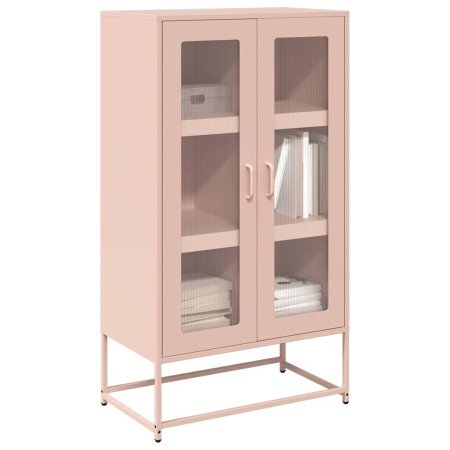 Aparador de acero rosa 68x39x123 cm en Aparadores | Comprar online en Foro24