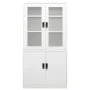 Büroschrank aus weißem Stahl, 90 x 40 x 180 cm von vidaXL, Schließfächer und Lagerschränke - Ref: Foro24-335946, Preis: 366,4...