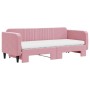 Ausziehbares Schlafsofa mit rosa Samtmatratze 80x200 cm von vidaXL, Betten und Lattenroste - Ref: Foro24-3197083, Preis: 422,...