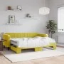 Sofá cama nido con cajones terciopelo amarillo 80x200 cm de vidaXL, Camas y somieres - Ref: Foro24-3197085, Precio: 416,58 €,...