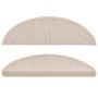 Felpudos para escaleras 15 unidades 56x17x3 cm gris topo