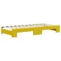 Trundle sofa bed with drawers yellow velvet 80x200 cm by vidaXL, Beds and slatted bases - Ref: Foro24-3197085, Price: 407,26 ...