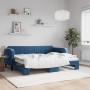 Sofá cama nido terciopelo azul 80x200 cm de vidaXL, Camas y somieres - Ref: Foro24-3197055, Precio: 245,82 €, Descuento: %