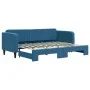 Sofá cama nido terciopelo azul 80x200 cm de vidaXL, Camas y somieres - Ref: Foro24-3197055, Precio: 242,15 €, Descuento: %