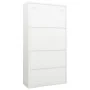 Büroschrank aus weißem Stahl, 90 x 40 x 180 cm von vidaXL, Schließfächer und Lagerschränke - Ref: Foro24-335946, Preis: 366,4...