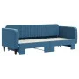 Ausziehbares Schlafsofa aus blauem Samt, 80 x 200 cm von vidaXL, Betten und Lattenroste - Ref: Foro24-3197055, Preis: 242,15 ...