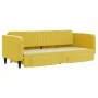 Trundle sofa bed with drawers yellow velvet 80x200 cm by vidaXL, Beds and slatted bases - Ref: Foro24-3197109, Price: 274,95 ...