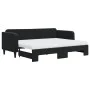 Sofá cama nido con colchón terciopelo negro 80x200 cm de vidaXL, Camas y somieres - Ref: Foro24-3197084, Precio: 424,40 €, De...
