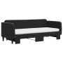 Sofá cama nido con colchón terciopelo negro 80x200 cm de vidaXL, Camas y somieres - Ref: Foro24-3197084, Precio: 424,40 €, De...