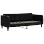 Sofá cama nido con colchón terciopelo negro 80x200 cm de vidaXL, Camas y somieres - Ref: Foro24-3197084, Precio: 424,40 €, De...