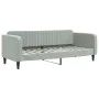 Trundle sofa bed with light gray velvet mattress 80x200 cm by vidaXL, Beds and slatted bases - Ref: Foro24-3197080, Price: 42...