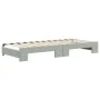 Trundle sofa bed with light gray velvet mattress 80x200 cm by vidaXL, Beds and slatted bases - Ref: Foro24-3197080, Price: 42...