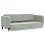 Trundle sofa bed with drawers light gray velvet 80x200 cm by vidaXL, Beds and slatted bases - Ref: Foro24-3197104, Price: 290...