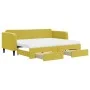 Trundle sofa bed with drawers yellow velvet 80x200 cm by vidaXL, Beds and slatted bases - Ref: Foro24-3197133, Price: 445,86 ...