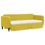 Trundle sofa bed with drawers yellow velvet 80x200 cm by vidaXL, Beds and slatted bases - Ref: Foro24-3197133, Price: 445,86 ...