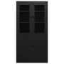 Armario de oficina de acero negro 90x40x180 cm de vidaXL, Taquillas y armarios de almacenamiento - Ref: Foro24-335948, Precio...