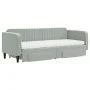 Trundle sofa bed with drawers light gray velvet 80x200 cm by vidaXL, Beds and slatted bases - Ref: Foro24-3197128, Price: 458...