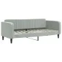 Trundle sofa bed with drawers light gray velvet 80x200 cm by vidaXL, Beds and slatted bases - Ref: Foro24-3197128, Price: 458...