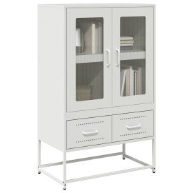Aparador de acero blanco 68x39x111,5 cm en Aparadores | Comprar online en Foro24