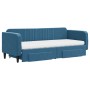 Trundle sofa bed with drawers blue velvet 80x200 cm by vidaXL, Beds and slatted bases - Ref: Foro24-3197127, Price: 451,11 €,...