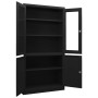 Armario de oficina de acero negro 90x40x180 cm de vidaXL, Taquillas y armarios de almacenamiento - Ref: Foro24-335948, Precio...