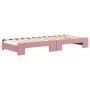 Trundle sofa bed with pink velvet drawers 80x200 cm by vidaXL, Beds and slatted bases - Ref: Foro24-3197131, Price: 451,11 €,...