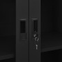 Armario de oficina de acero negro 90x40x180 cm de vidaXL, Taquillas y armarios de almacenamiento - Ref: Foro24-335948, Precio...