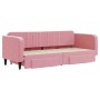 Sofá cama nido con cajones terciopelo rosa 80x200 cm de vidaXL, Camas y somieres - Ref: Foro24-3197107, Precio: 291,10 €, Des...