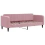 Ausziehbares Schlafsofa mit rosa Samtschubladen 80x200 cm von vidaXL, Betten und Lattenroste - Ref: Foro24-3197107, Preis: 28...