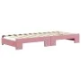 Trundle sofa bed with pink velvet drawers 80x200 cm by vidaXL, Beds and slatted bases - Ref: Foro24-3197107, Price: 280,91 €,...