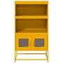 Aparador de acero amarillo mostaza 68x39x123 cm