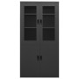 Büroschrank aus anthrazitgrauem Stahl 90x40x180 cm von vidaXL, Schließfächer und Lagerschränke - Ref: Foro24-335949, Preis: 2...