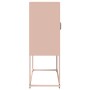 Aparador de acero rosa 68x39x107 cm