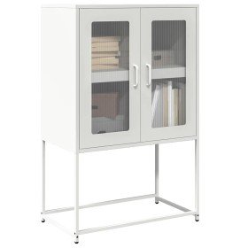 Aparador de acero blanco 68x39x107 cm en Aparadores | Comprar online en Foro24