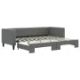 Trundle sofa bed dark gray fabric 80x200 cm by vidaXL, Beds and slatted bases - Ref: Foro24-3196574, Price: 241,25 €, Discoun...