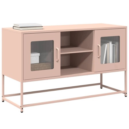 Mueble para TV de acero rosa 100,5x39x60,5 cm en Muebles TV | Comprar online en Foro24