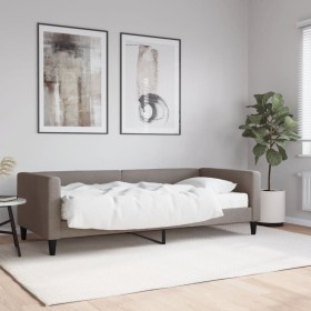 Schlafsofa mit taupegrauer Stoffmatratze 90x200 cm von vidaXL, Betten und Lattenroste - Ref: Foro24-3196563, Preis: 311,53 €,...
