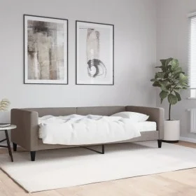 Schlafsofa mit taupegrauer Stoffmatratze 90x200 cm von vidaXL, Betten und Lattenroste - Ref: Foro24-3196563, Preis: 330,57 €,...
