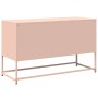 Mueble para TV de acero rosa 100,5x39x60,5 cm
