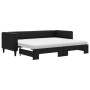 Trundle sofa bed with black fabric mattress 80x200 cm by vidaXL, Beds and slatted bases - Ref: Foro24-3196593, Price: 416,63 ...
