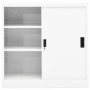 Office cabinet with sliding door white steel 90x40x90cm by vidaXL, Lockers and storage cabinets - Ref: Foro24-335950, Price: ...