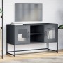 Mueble para TV de acero gris antracita 100,5x39x60,5 cm