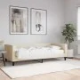 Sofá cama con colchón tela crema 90x200 cm de vidaXL, Camas y somieres - Ref: Foro24-3196564, Precio: 329,89 €, Descuento: %