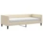 Sofa bed with cream fabric mattress 90x200 cm by vidaXL, Beds and slatted bases - Ref: Foro24-3196564, Price: 329,07 €, Disco...