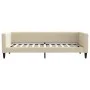 Sofa bed with cream fabric mattress 90x200 cm by vidaXL, Beds and slatted bases - Ref: Foro24-3196564, Price: 329,07 €, Disco...