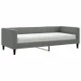 Sofa bed with dark gray fabric mattress 90x200 cm by vidaXL, Beds and slatted bases - Ref: Foro24-3196561, Price: 330,57 €, D...