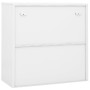 Office cabinet with sliding door white steel 90x40x90cm by vidaXL, Lockers and storage cabinets - Ref: Foro24-335950, Price: ...